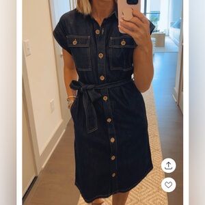 kutfromthekloth Bonnie Button Down Shirt Dress size S